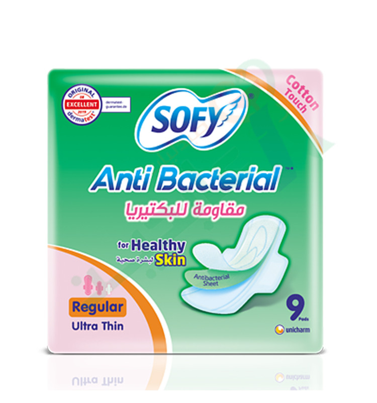 SOFY ANTI BACTERIAL REGULAR ULTRA THICK 9PADS 2113