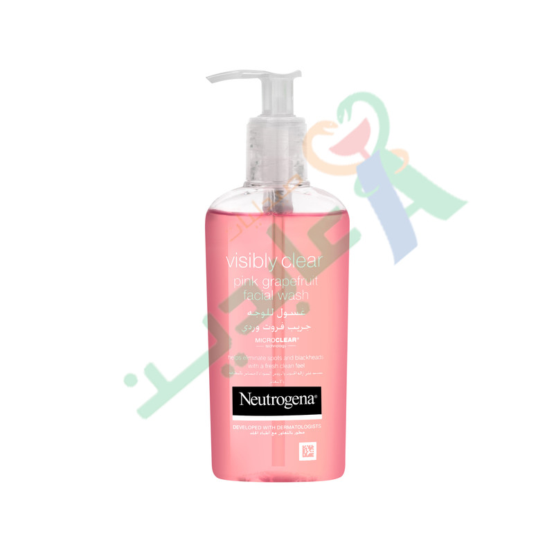 NEUTROGENA VISIBLY CLEAR  FACIAL WASH PINK 200ML--