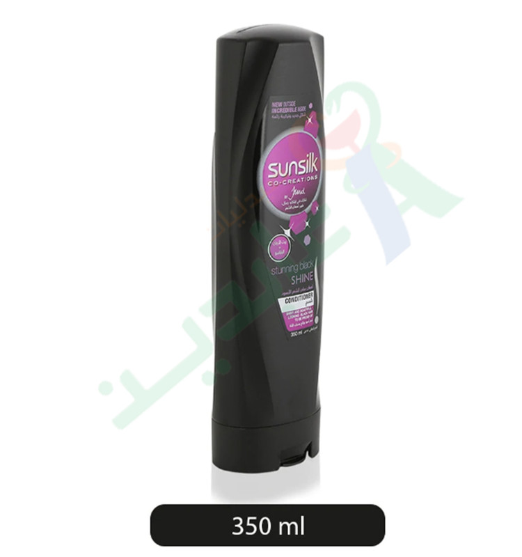 SUNSILK STUNNING BLACK SHINE CONDITIONER 350 ML