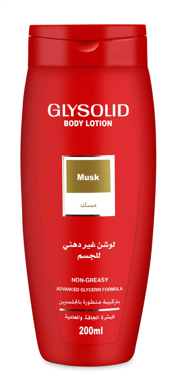 GLYSOLID BODY LOTION MUSK NON GREASY 200 ML--