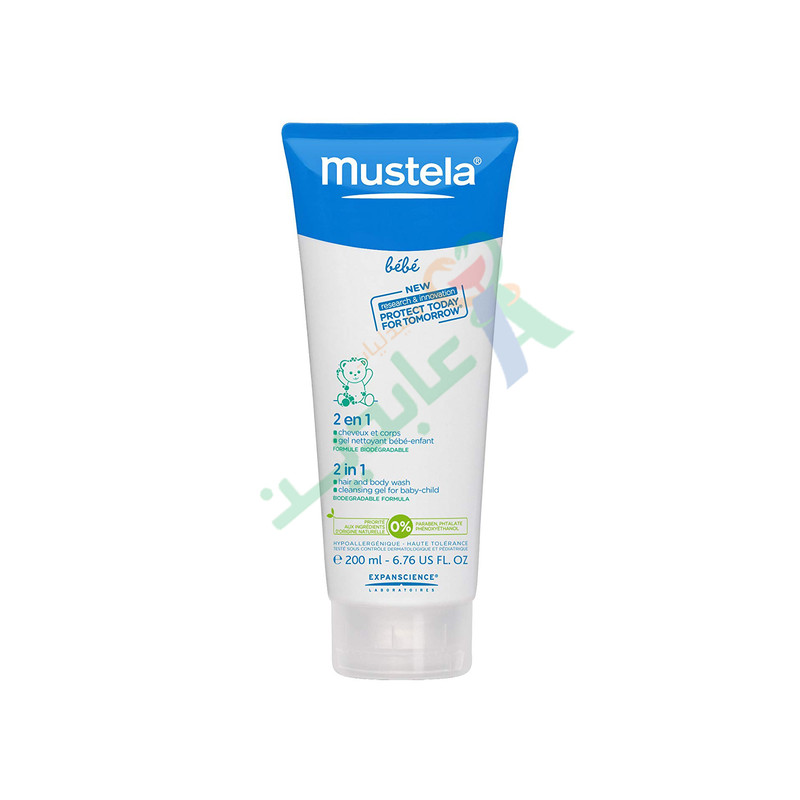 MUSTELA 2 IN 1 HAIR AND BODY WASH 200 ML