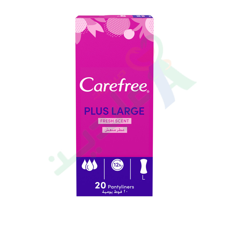 CARE FREE PLUS LARGE FRESH SCENT 20Piece