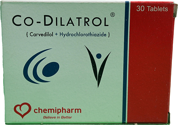 CO DILATROL 25 MG 30 TABLET