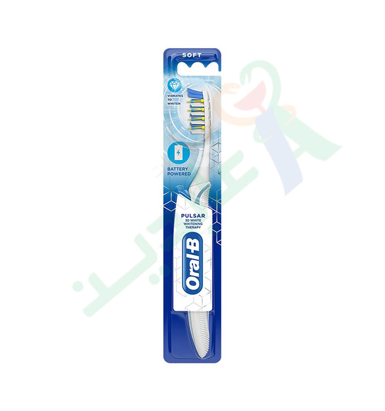 ORAL-B PULSARE 3D WHITE TOOTH BRUSH SOFT 555