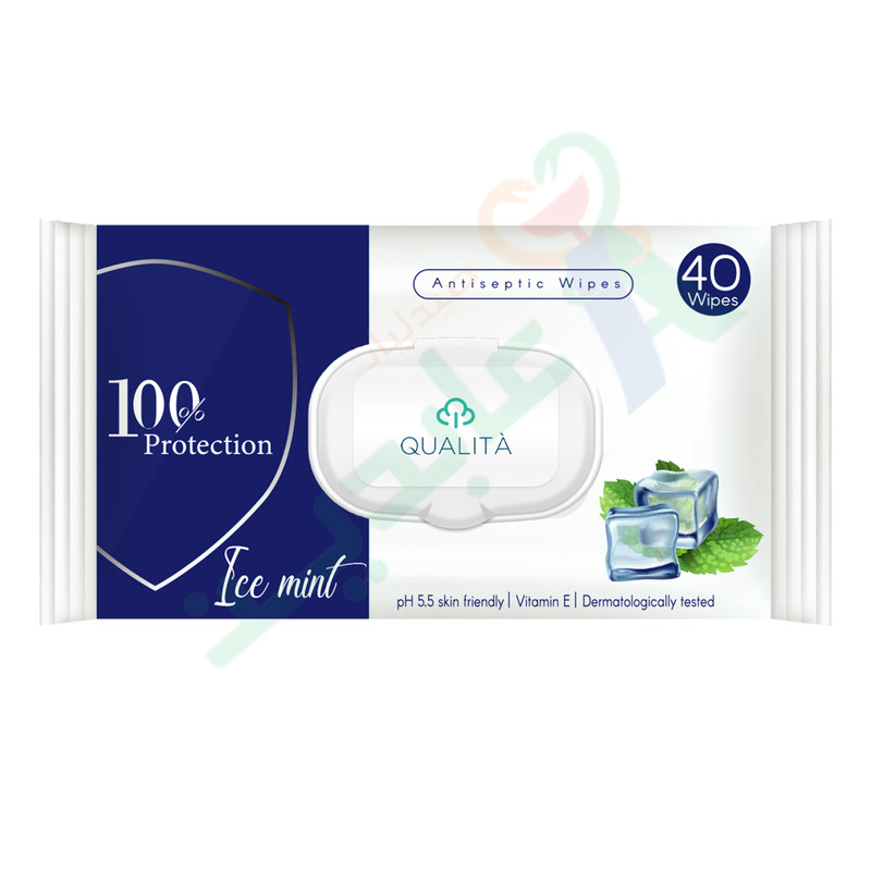 QUALITA WIPES ICE MINT 40 WIPES 168--