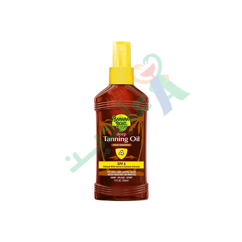 BANANA BOAT TANNING OIL SPF4 236ML--