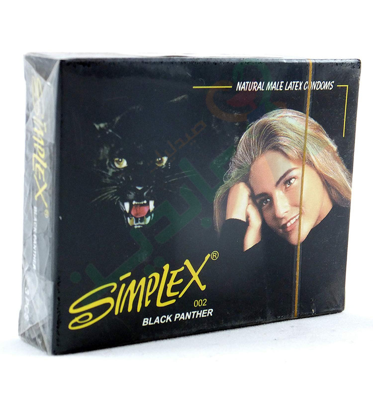 SIMPLEX CONDOM BLACK PANTHER 3  Piece