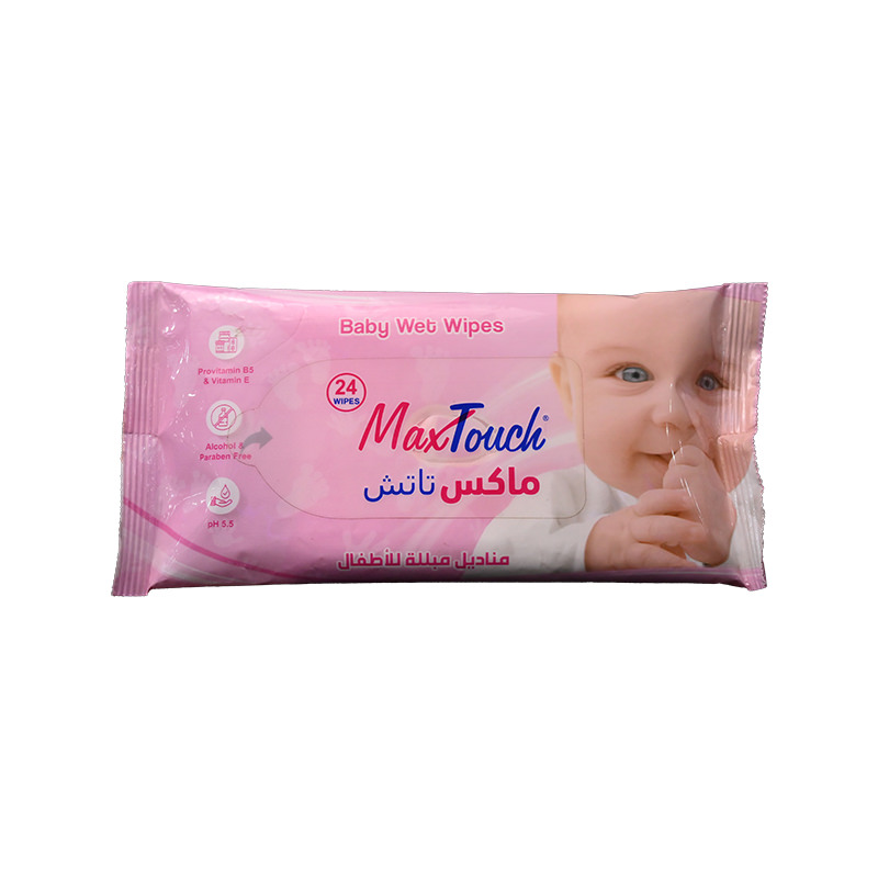 MAX TOUCH BABY WET WIPES 24Piece