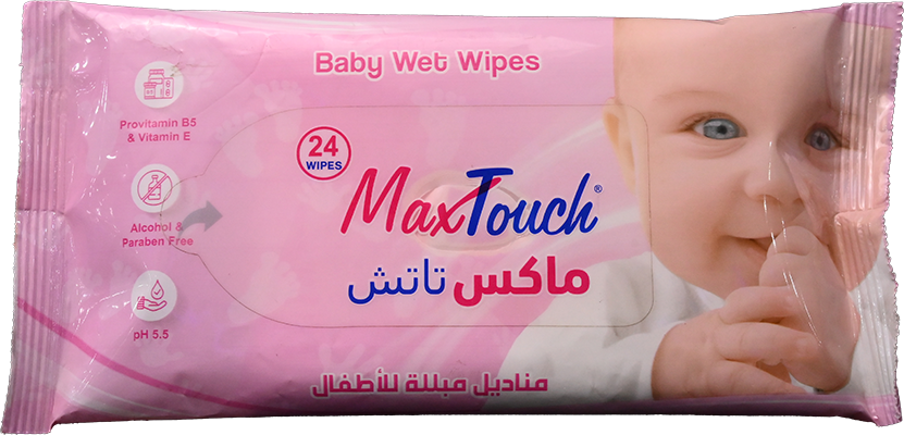 MAX TOUCH BABY WET WIPES 24Piece
