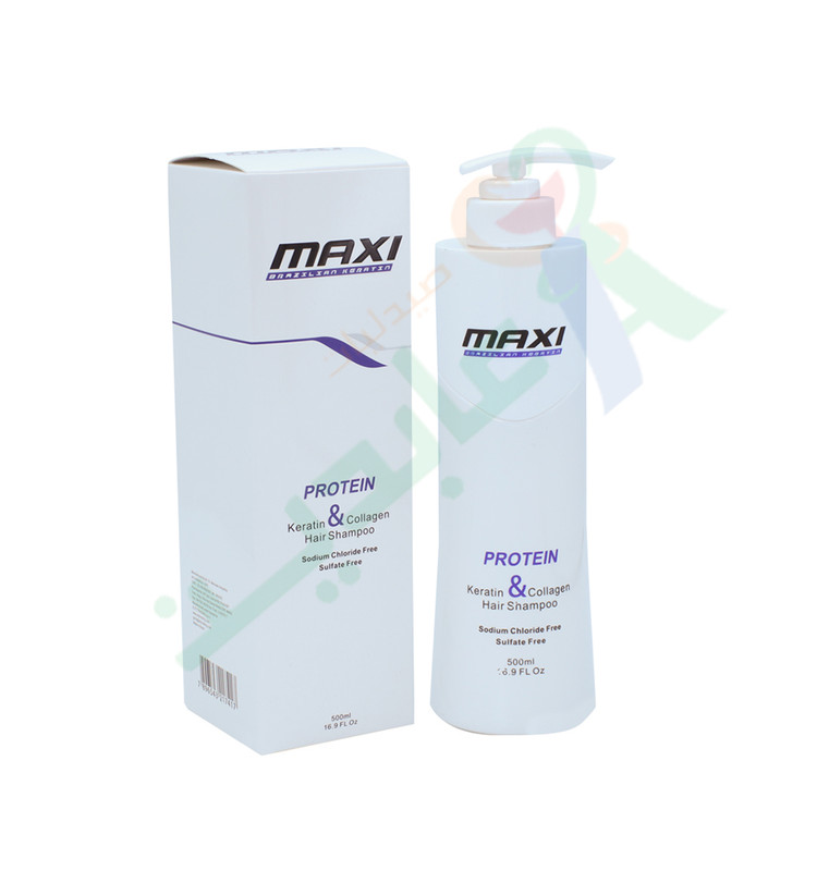 MAXI WHITE KERATIN & COLLAGEN HAIR SHAMPOO 500ML