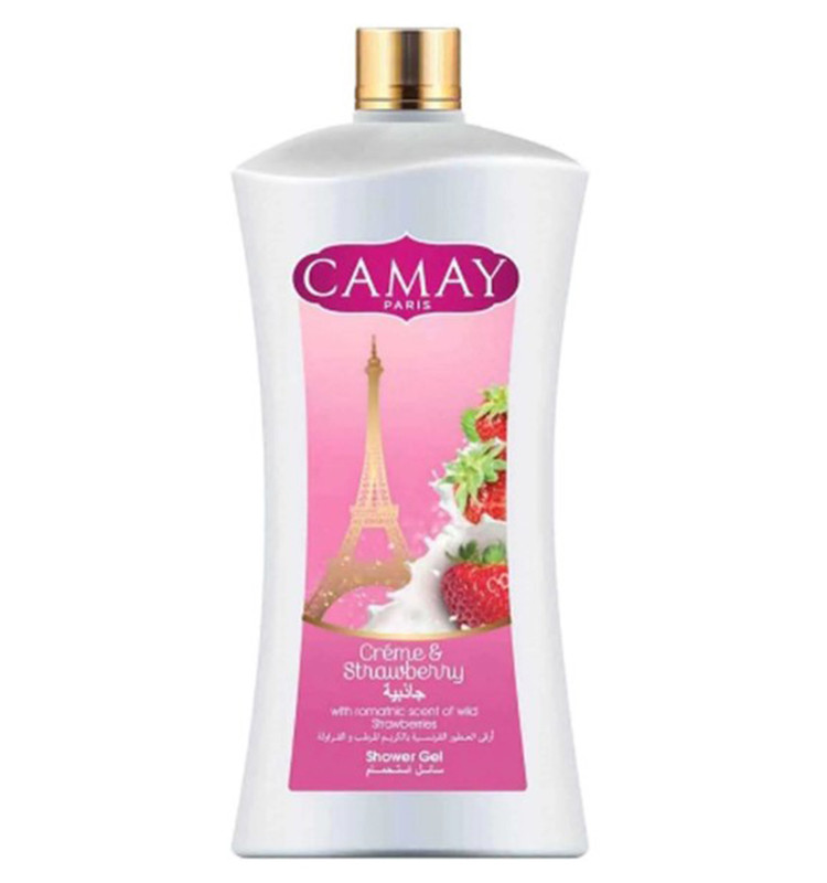 CAMAY CREME & STRAWBERRY SHOWER GEL 1 LITRE