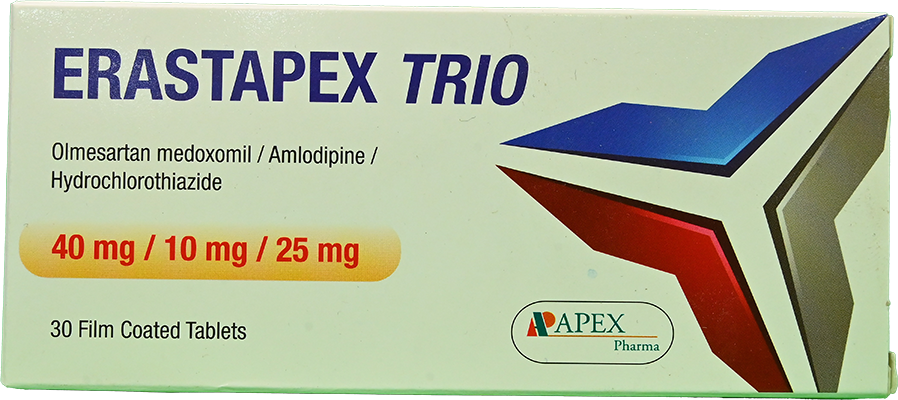 ERASTAPEX TRIO 10 MG/40 MG/25 MG 30 TABLET