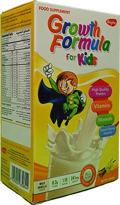 GROWTH FORMULA KIDS VANILLA 400 GM