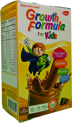 GROWTH FORMULA KIDS CHOCOLATE 400 GM POWDER