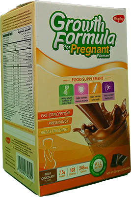 GROWTH FORMULA PREG WOMEN CHOCO 250 GM POWDER