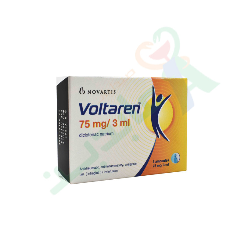 VOLTAREN 75 MG 3 AMPOULES--