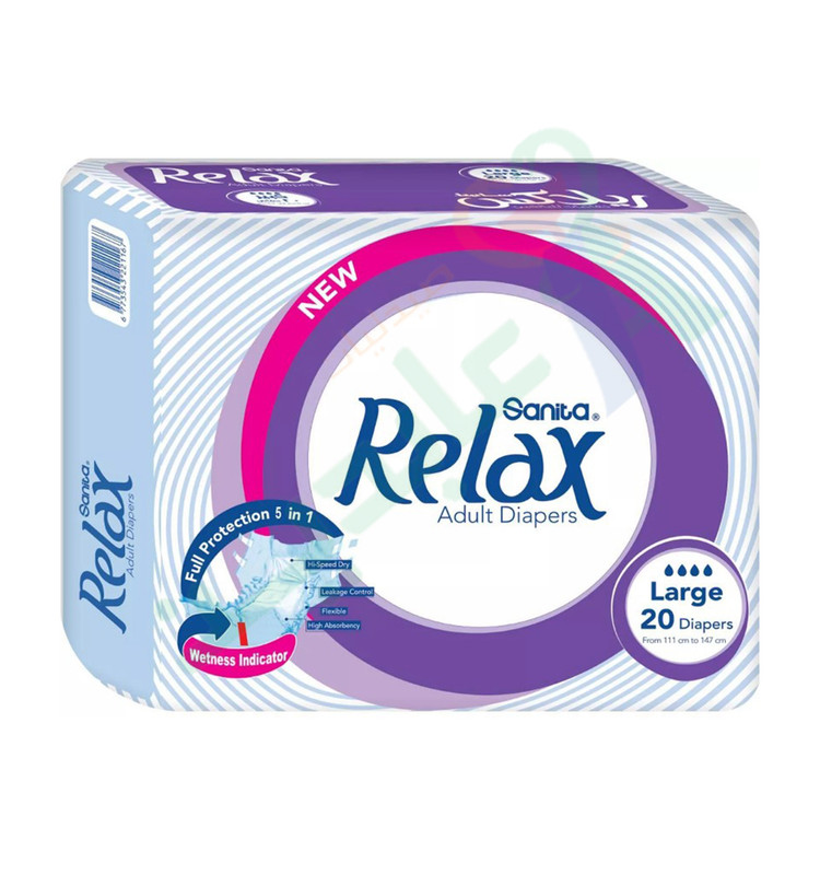 RELAX ADULT DIAPER LARGE 20 DIAPER