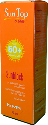 SUN TOP CREAM SPF 50 SUN BLOCK 50GM