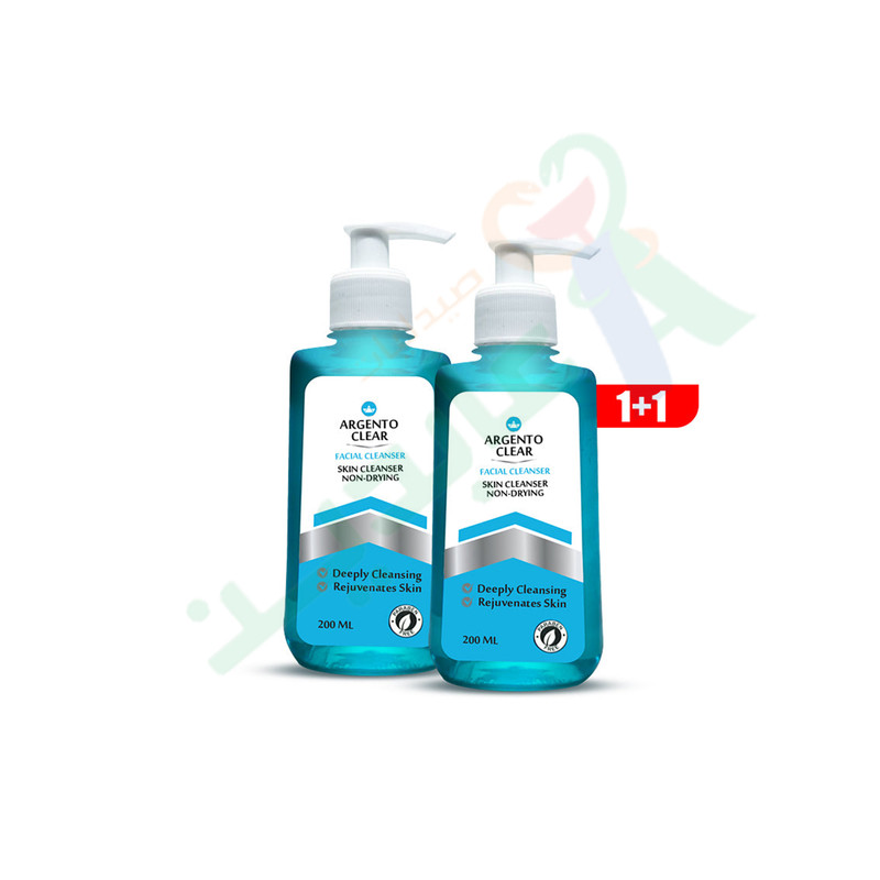 ARGENTO CLEAR FACIAL CLEANSER 200ML 1+1FREE--