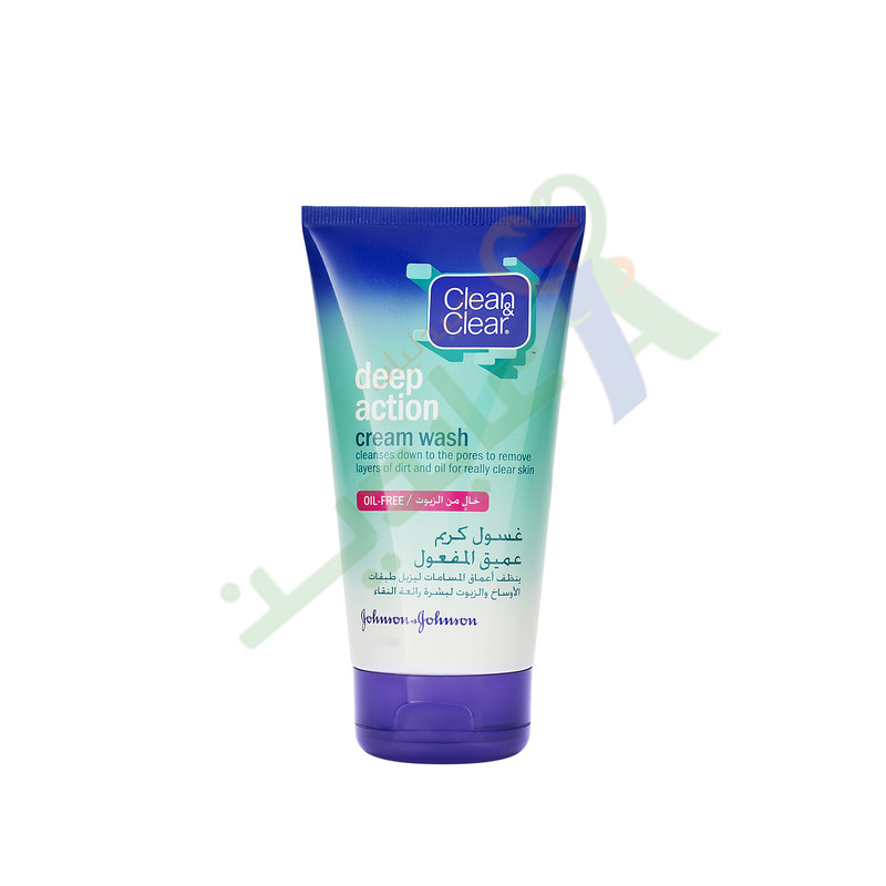 CLEAN&CLEAR DEEP ACTION CREAM WASH 100ML--