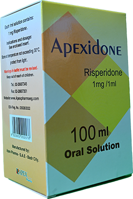 APEXIDONE 1 MG / ML SYRUP 100 ML