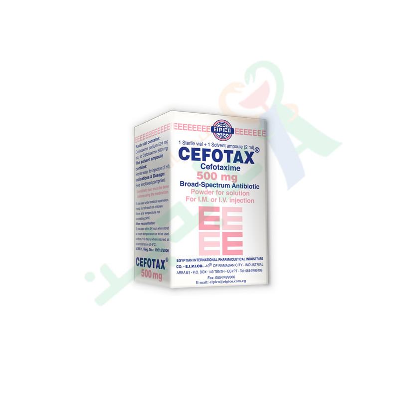 CEFOTAX 500 MG VIAL