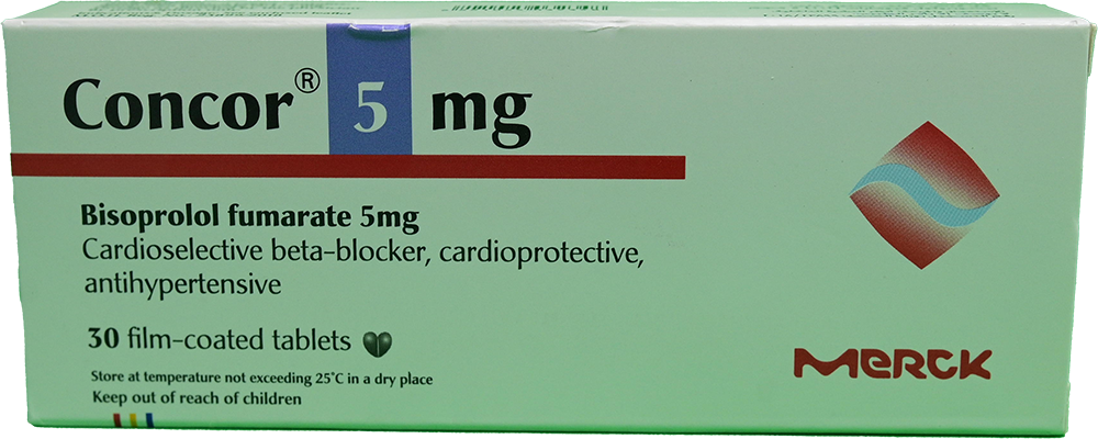 CONCOR 5 MG 30 TABLET