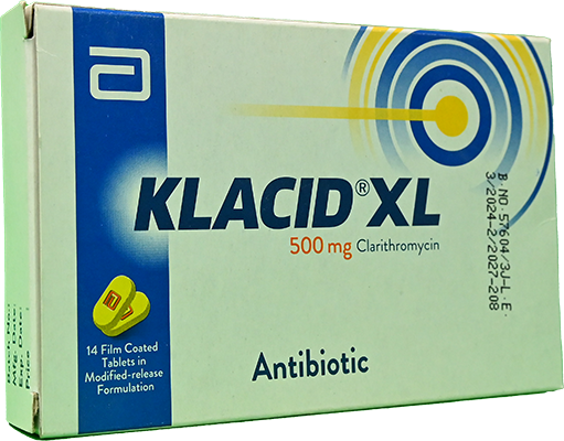 KLACID 500MG XL 14 TABLET