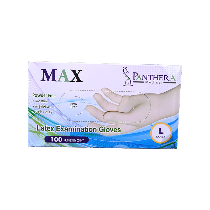 LATEX EXAMINATION GLOVES L