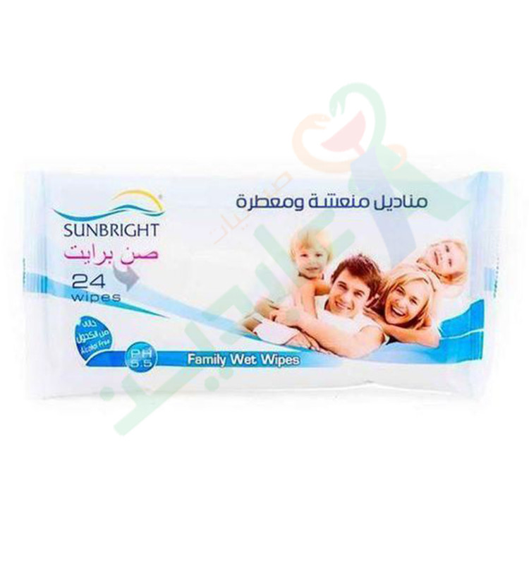 SUNBRIGHT FAMILY WIPES 40 WIPES