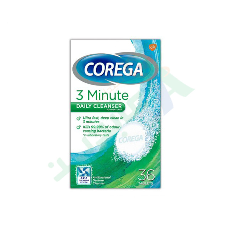 COREGA DENTURE CLEANSER 36 TAB