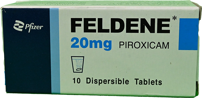 FELDENE 20 MG 10 DISP TABLET