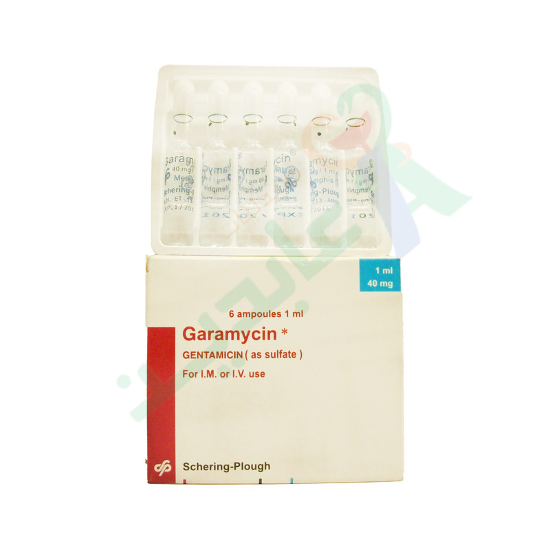 GARAMYCIN 40MG 6 AMPULES--