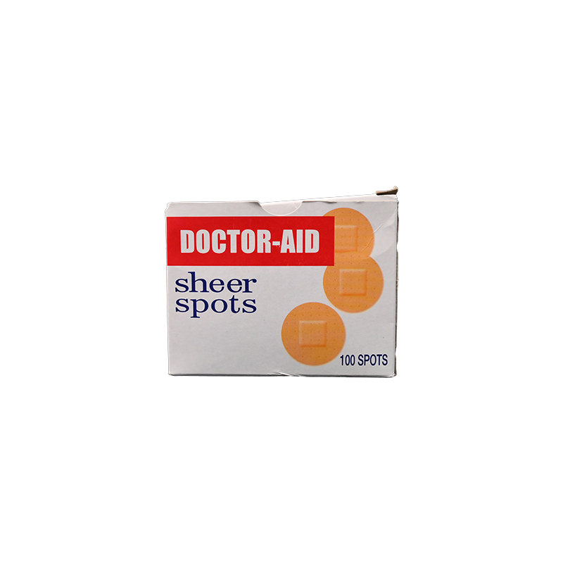 DOCTOR AID SHEER SPOTS 10 PIECES PLASTER ROUND