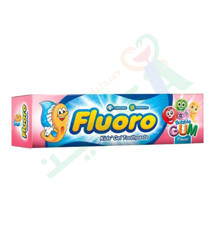 FLUORO KIDS GEL TOOTHPASTE BUBBLE GUM 50GM