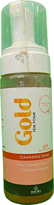 GOLD FEM FOAM CLEANSER SOLUTION  150ML