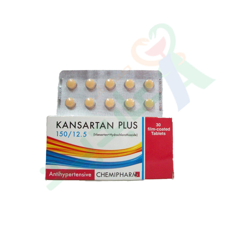 KANSARTAN PLUS 150/12.5MG 30 TABLET