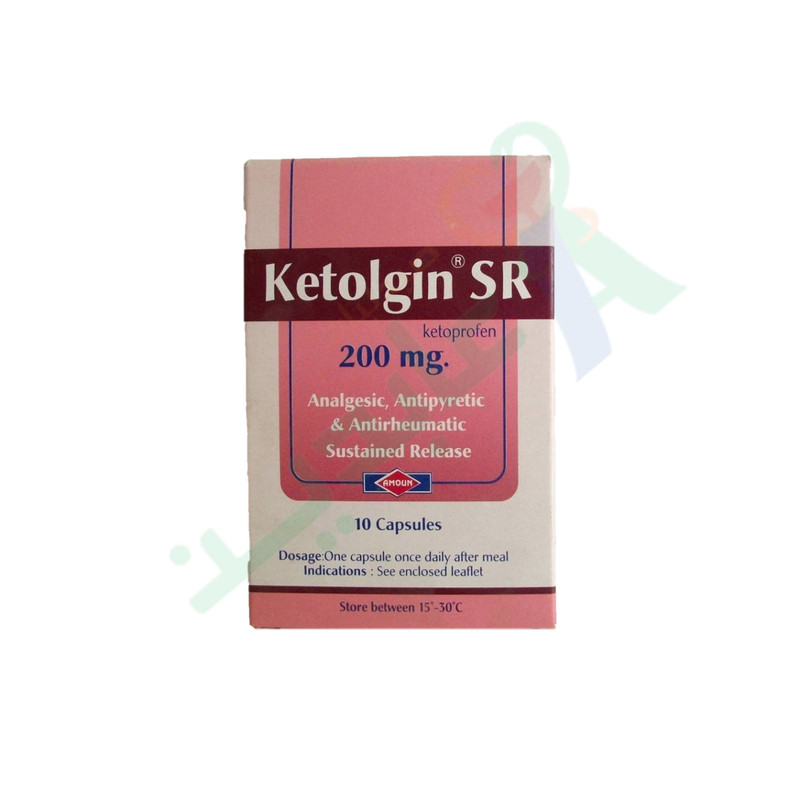 KETOLGIN SR 200 MG 10 CAPSULES