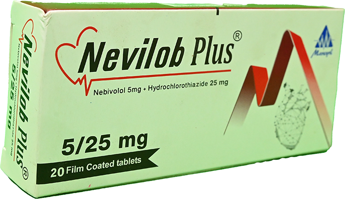 NEVILOB PLUS 5 / 25 MG 20 TABLET