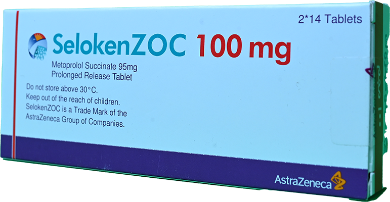 SELOKEN ZOC 100 MG 28 TABLET