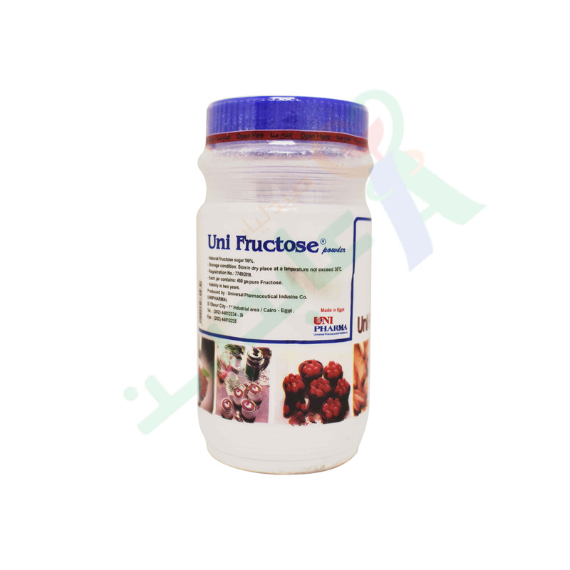 UNI FRUCTOSE POWDER 450 GM--