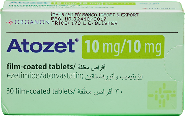 ATOZET 10 /10 MG 30 TABLET