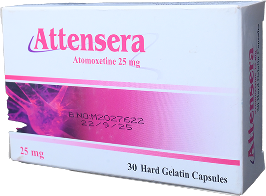 ATTENSERA 25 MG 30 CAPSULES