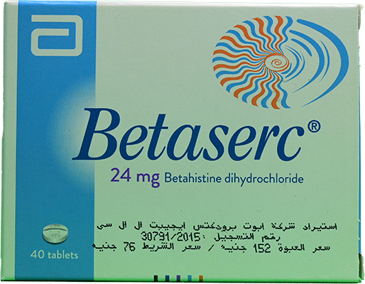 BETASERC 24 MG 40 TABLET