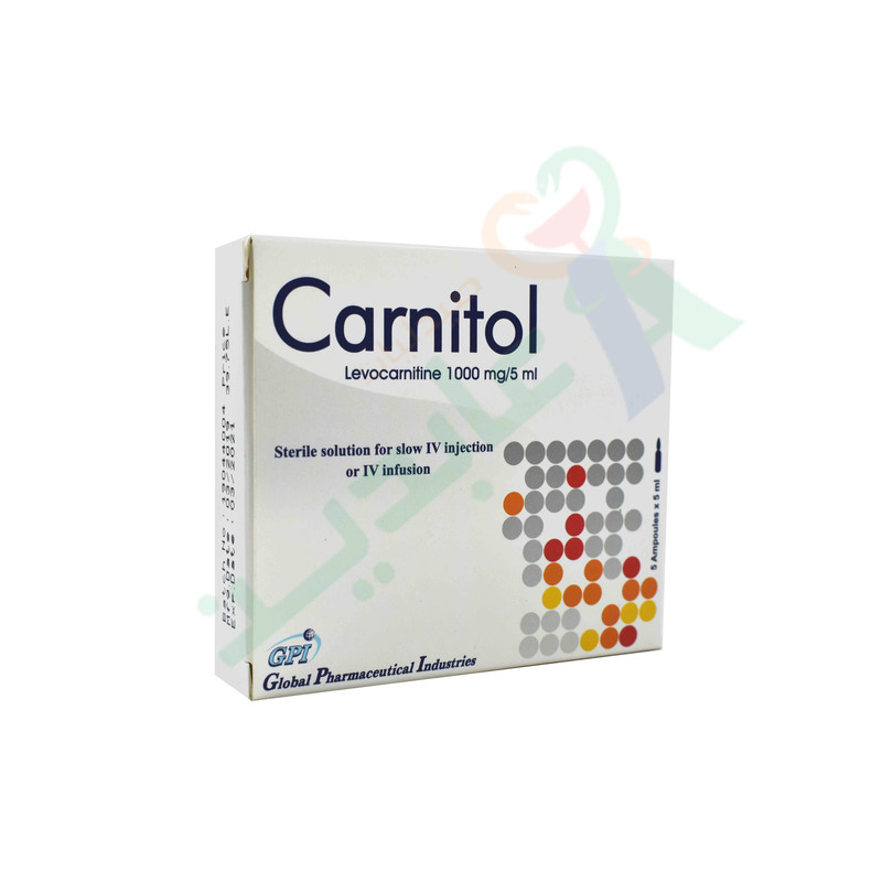 CARNITOL 1000 MG 5 AMPULES--