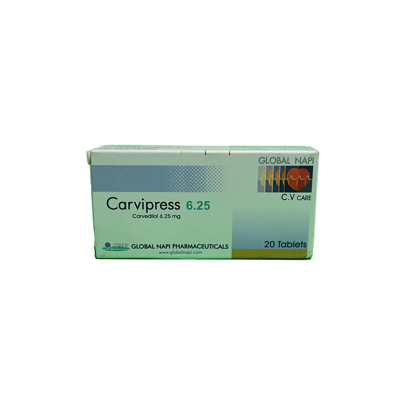 CARVIPRESS 6.25 MG 20 TABLET