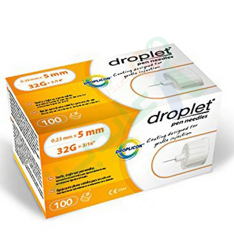 DROPLET PEN NEEDLES 5MM 100 PIECES