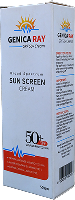 GENICA RAY SUN SCREEN SPF50+ CREAM 50GM