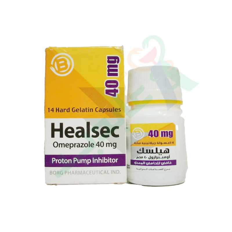 HEALSEC  40 MG 14 CAPSULES