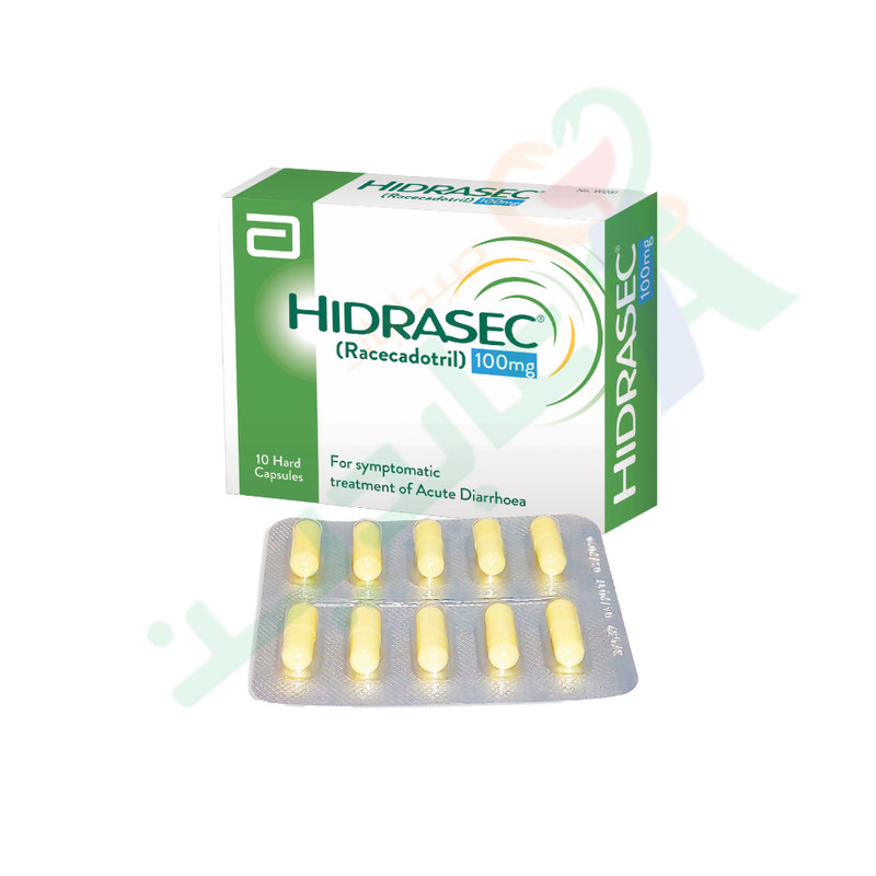 HIDRASEC 100MG 10 CAPSULES